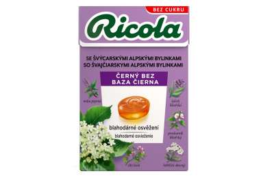 RICOLA BLACK WITHOUT SUGAR 40G